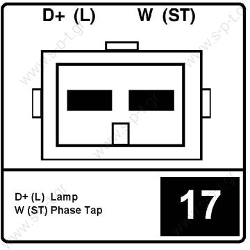 0123 320 034  12V 90 Amp  0986040940  BOSCH  ΔΥΝΑΜΟ    AUDI  VW SK 1.6 1.8 14V 90A W 56PV6      VAG    PV6 x 56  Audi / VW / Seat / Skoda Frame Number:	FR59 Replacing 0123 320 034 Lucas LRB387 Hella CA1240 Audi / Skoda / VW Various Models - 